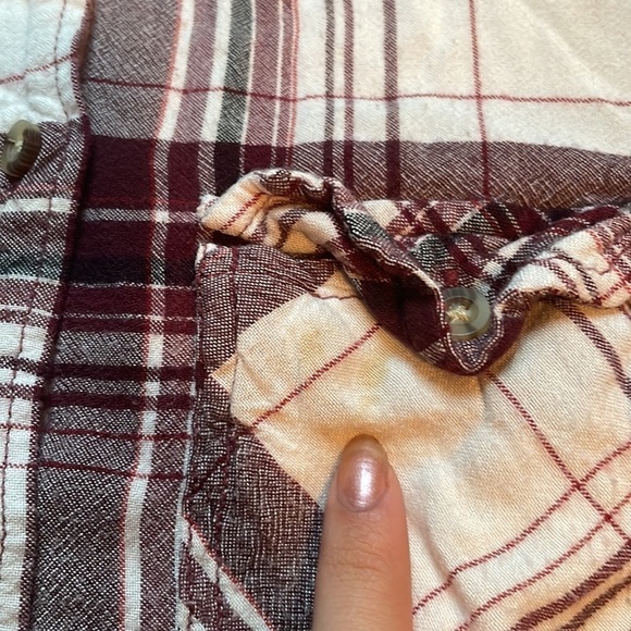 Bdg‎ Button Up Black and White Plaid Long Sleeve - Picture 3 of 8